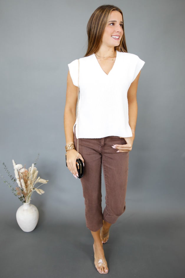 Notch Above Short Sleeve Sweater *Final Sale*