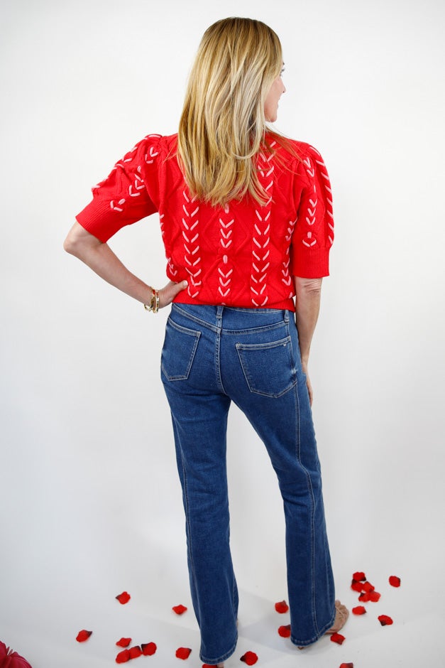 Soft Structure Cable Knit Top