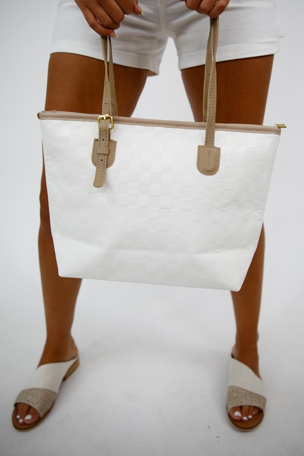 City Luxe Woven Tote