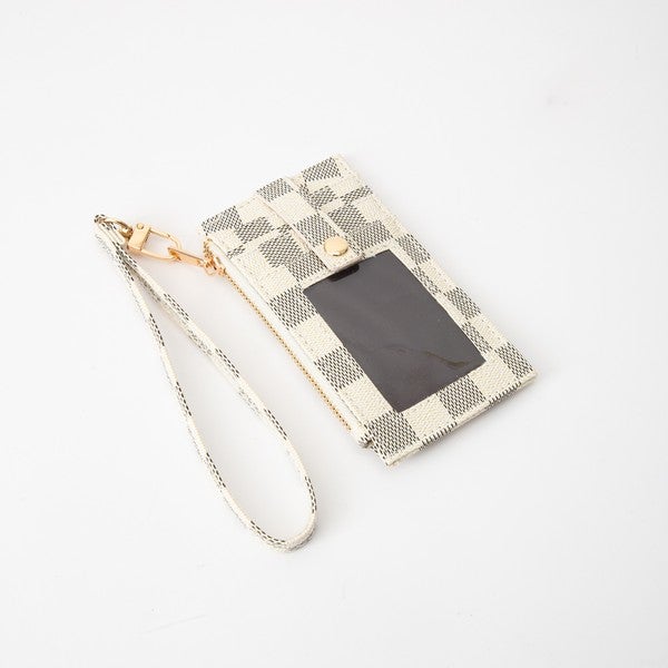 Checker Slim Wristlet Wallet
