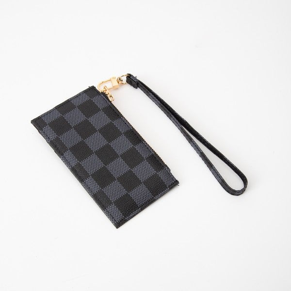 Checker Slim Wristlet Wallet