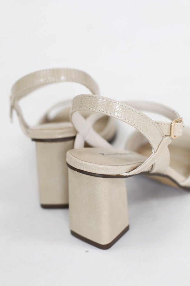 Falling In Love Croc Square Heel *Final Sale*