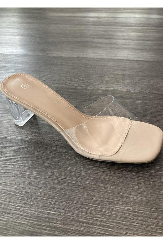 Find Your Way Clear Top Heel